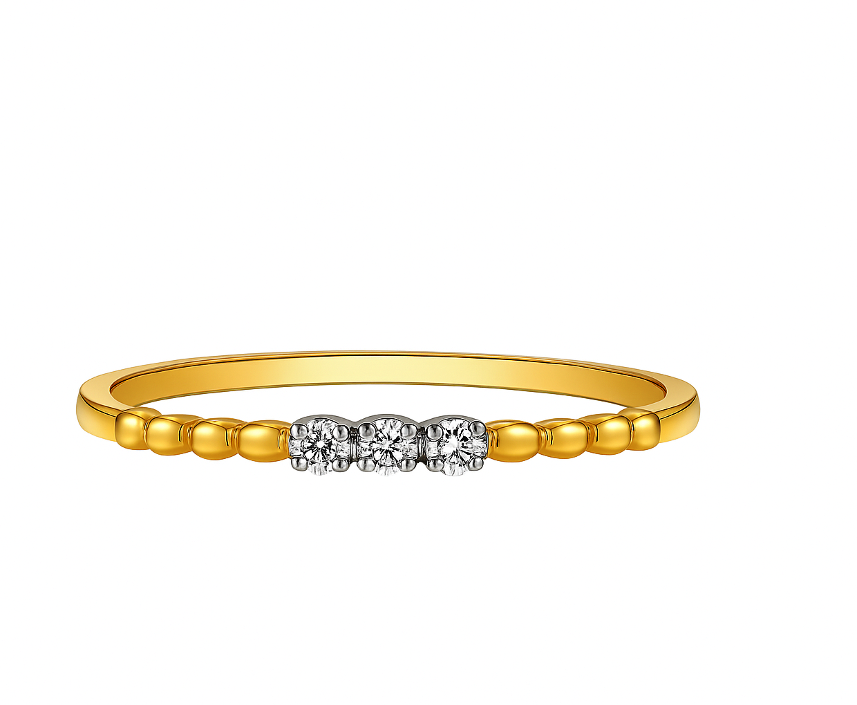 Beautiful 18 Kt Gold  Natural Diamond Ring